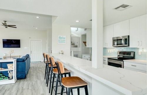 Indian Beach House | 2nd row Gulf Views w/Large Deck, Open Living, Private Bedrooms - Cool & Coastal