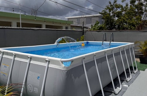 Sabana Abajo House | 3-bedroom house with Wifi available pool, 2 bathrooms, kitchen. for 6 people