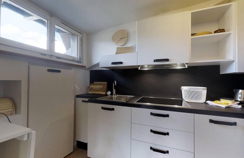 Surlej Apartment | 3-room apartment in the attic, furnished, living/dining room, sep.