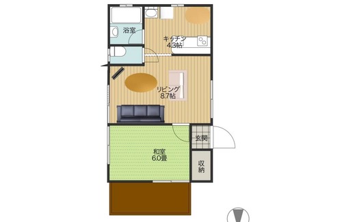 Zamami Cottage | 32 m² Cabin ∙ 1 bedroom ∙ 4 guests