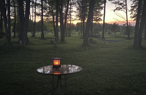 McMillan House | 38 ft Holiday Rambler RV with full hookups electric wifi everything you need.