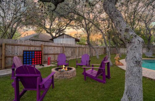 San Antonio Villa | 3B Villa w Pool, BBQ, Firepit, Yard Games, Gym