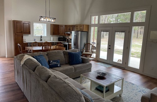 Athens House | 3bd 2bth Barndominium home is 17 mi from Canton 1st Monday. Hunting and fishing