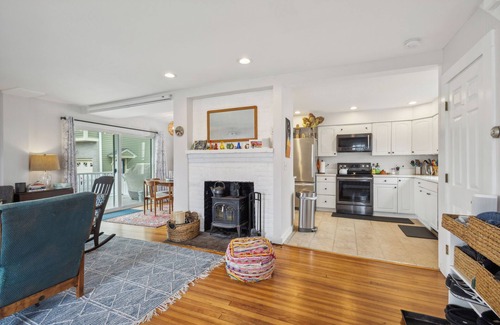 Clinton House | 3BR beach house. Steps from private beach. Gardens, wraparound porch. Quiet St.