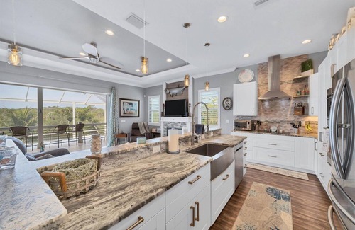 Englewood South House | 4 BR/3BA Waterfront Private Pool Adult Playground