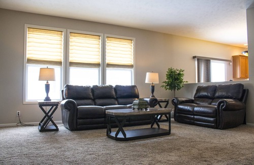 Omaha House | 4200 Sq Ft, Newly Furnished Home, Sleeps 16, West Omaha, Quiet Neighborhood