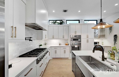 Holly House | 4BR/3BA Home w/Pool & Patio, Pets OK | Parking & Tesla Charger, Walk Downtown