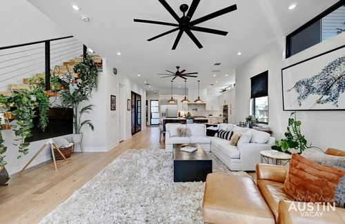 Holly House | 4BR/3BA Home w/Pool & Patio, Pets OK | Parking & Tesla Charger, Walk Downtown