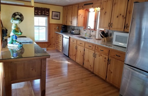 North Sebago House | 5 bdrm Lakefront, Sebago Lake,100ft of Sandy Beach, Winter seasonal rates avail.