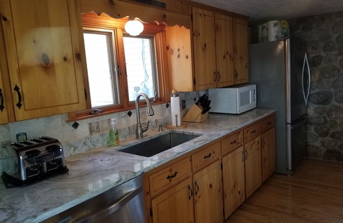 North Sebago House | 5 bdrm Lakefront, Sebago Lake,100ft of Sandy Beach, Winter seasonal rates avail.