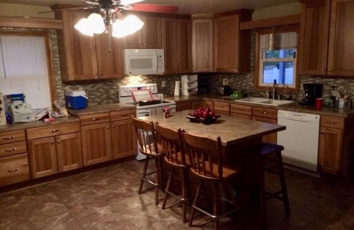 Sturgis House | 5-bedroom House for Sturgis rally with AC, 4 car garage, 2 blocks off Main St.