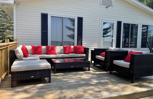 Onaway House | 5 Bedroom Waterfront Home/Private Beach on Beautiful Black Lake Pure Michigan!