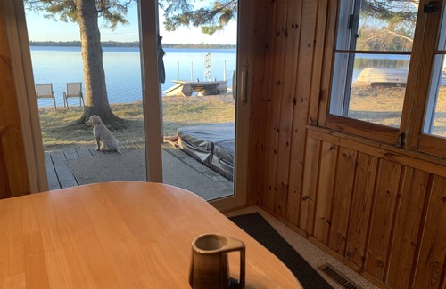 Hackensack Cabin | 6 bedroom Lake Home, w Private 160' lake front-sleeps 8-10 in the winter months
