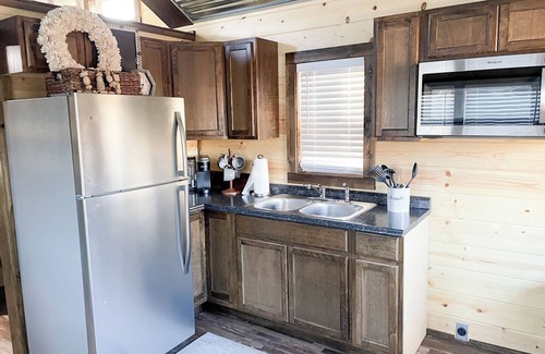 Hico Cabin | 6 Tiny Town Bunk House Tiny Home Animals Fire