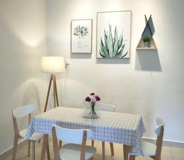 Kluang Apartment | 75 Cozy Home - Homestay Kluang (Gated and Guarded, Northern European Interior)