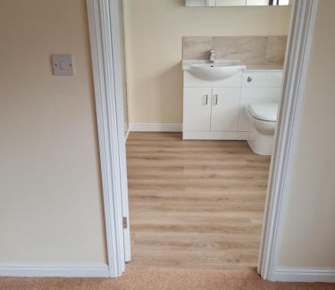 Sherborne St. John Apartment | 75 Park Prewett Dbl room with Super King bed