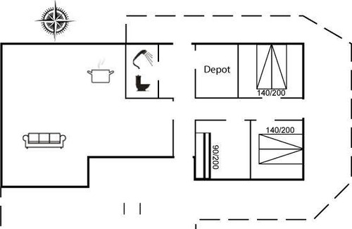 Blokhus House | 80 m² House ∙ 3 bedrooms ∙ 6 guests
