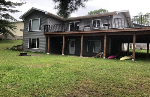 Chetek House | A chain of lakes cabin for amazing views, remodeled basement, pontoon to rent
