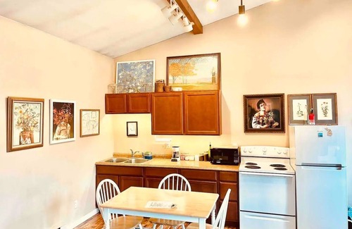 St Ignace Apartment | A charming loft-style studio on the shore of Lake Huron