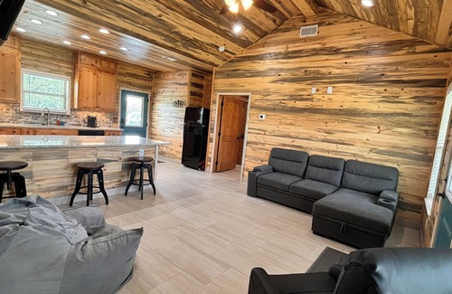 Rio Frio Cabin | A cozy 2 bed 2 bath cabin In Leakey Tx on 140 Acres with 2,000 FT of River Front