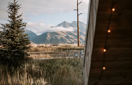 Emigrant Cabin | A-Frame 7 @ Tiny Town Campground- Boutique Camping