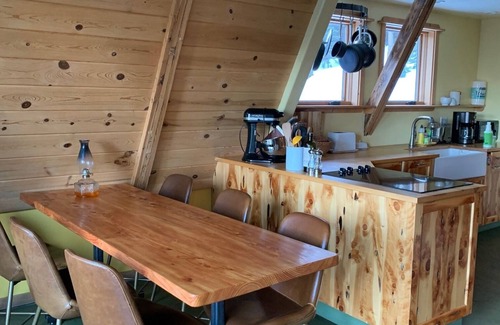 McCall House | A-frame escape with Payette Lake views and backdoor Forest access. Pet Friendly.