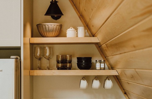 Arnes Cottage | A-Frame in the Pines. *Hot tub, wood stove, backyard oasis!*
