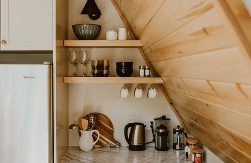 Arnes Cottage | A-Frame in the Pines. *Hot tub, wood stove, backyard oasis!*