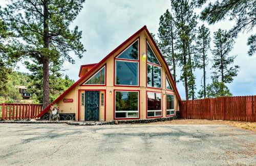 Ruidoso House | A-Frame Ruidoso Retreat with Deck, Grill and Views!
