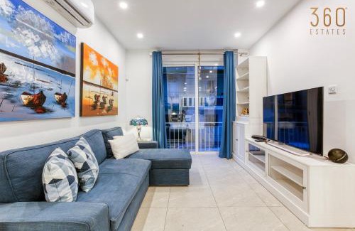 Paceville Apartment | A lovely 2BR maisonette with Private Terrace & BBQ by 360 Estates