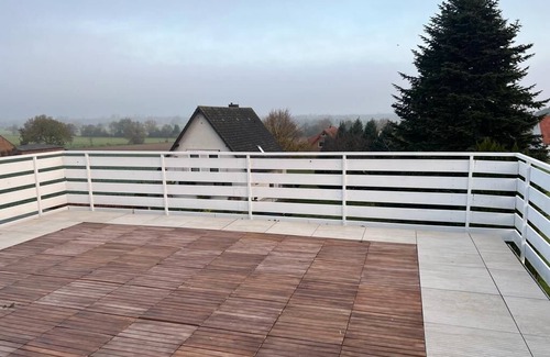 Lubbecke Apartment | A modern renovated apartment with balcony terrace.