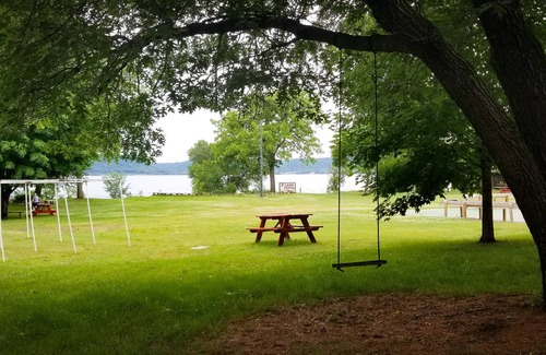 Pepin County Cabin | A summer camp cabin with attached bath and lounge area