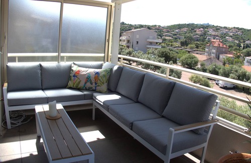 Propriano Apartment | A2 Jardins de Quatrina Apartment 74m2 large terrace city center sea view