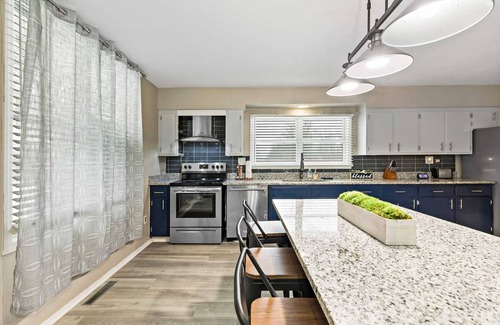 University Park House | Accessible ranch home on an acre of land with finished basement, games & comfort