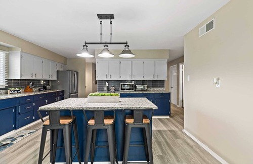 University Park House | Accessible ranch home on an acre of land with finished basement, games & comfort