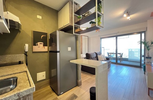 Brooklin Paulista Apartment | Acropolis Sophisticated studio in Brooklin-habitarte