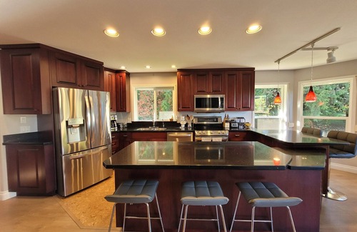 Scotch Creek House | Across street from Lake w/Large Deck and Beautiful Yard