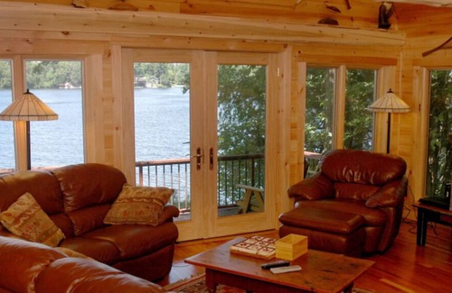 Town of Hermon Cottage | Adirondack Region ~ Hot Tub On Spectacular Deck ~ Pontoon Boat, Paddle Boards
