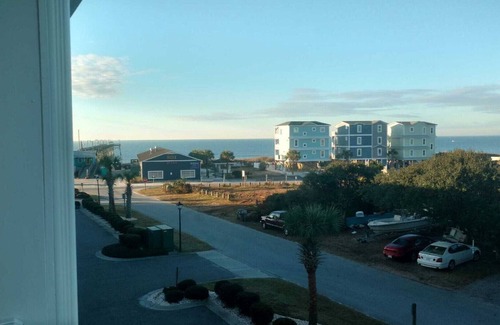 Yaupon Beach Condo | Adorable two bedroom beach condo with private beach, pool and hot tub