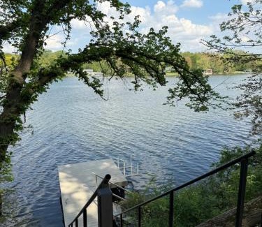 Beloit House | Aframe River Retreat, Sauna, Hot Tub, Workspace, New Build!