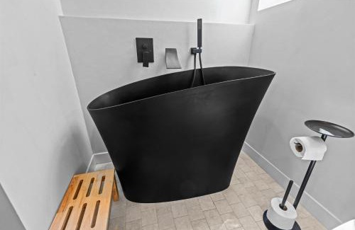 Beloit House | Aframe River Retreat, Sauna, Hot Tub, Workspace, New Build!