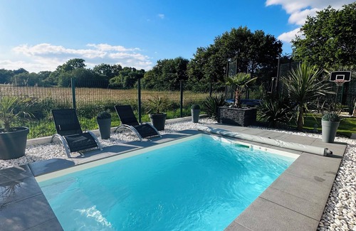 Saint-Andre-des-Eaux House | Agréable Maison Avec Piscine Chauffée Tout Confort Proche la Baule