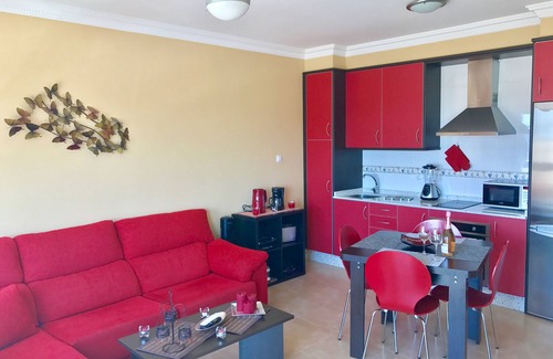 El Cotillo Apartment | Aguarii Cotillo: 50mt beach, sea views, wifi, swimming pool, private terrace, solarium