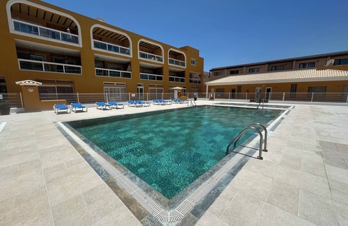 El Cotillo Apartment | Aguarii Cotillo: 50mt beach, sea views, wifi, swimming pool, private terrace, solarium