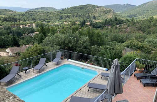 Durban-Corbieres Villa | Air- Conditioned 5 Bedroom Villa with Stunning Castle Views