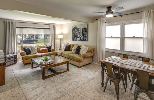 Akron House | Akron Getaway w/ Backyard Patio + Gas Grill!