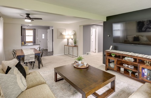 Akron House | Akron Getaway w/ Backyard Patio + Gas Grill!