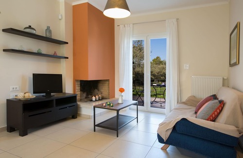 Katouna Villa | Alegria 1 is the first of two spacious houses surrounded by olive trees.
