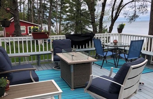 Washburn Cottage | All season cottage with sauna overlooking the private beach on Lake Superior