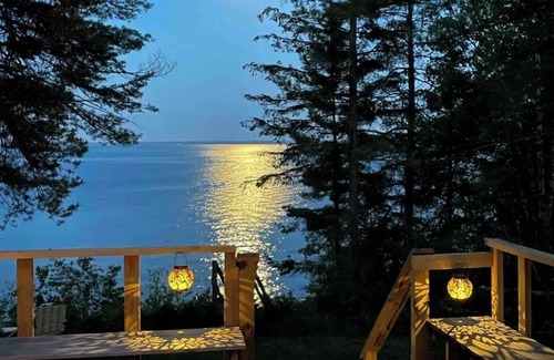 Washburn Cottage | All season cottage with sauna overlooking the private beach on Lake Superior